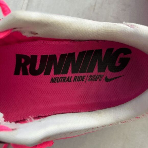 Women's 2015 Nike Air Max Sneakers White Pink Pow Black Running Shoes 698903-106 - Picture 7 of 7